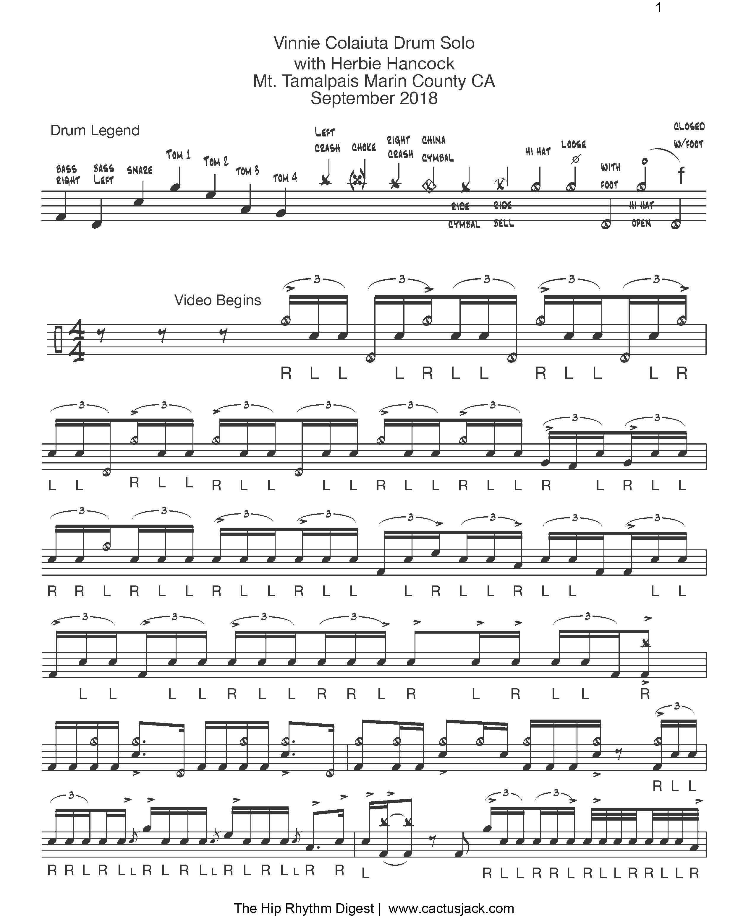 Vinnie Colaiuta page 1